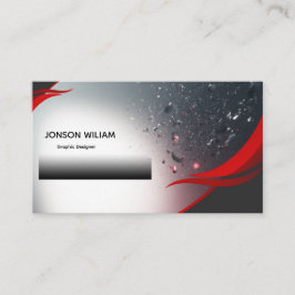 Elegant Graphic Designer Business Card | Custom Visitkort