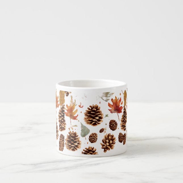 Elegant Gräs Cone Espresso Mugg- Firande natur Espressomugg (Framsidan)