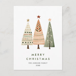 Elegant Gräs-julen Julhälsningar Träd Vykort