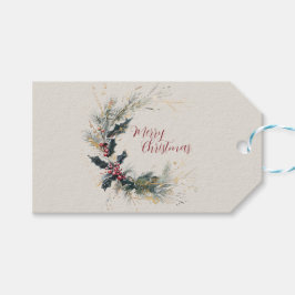 Elegant Gräs och brinnande andedräkt med Guld acce Presentetikett