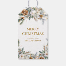 Elegant Gräs Träd Greenery | Guld jul