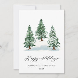 Elegant Gräs Träd, julbolag Hälsning Julkort