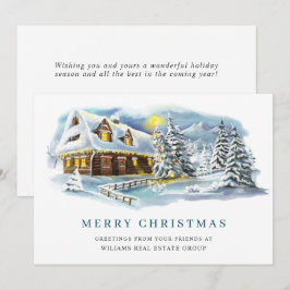 Elegant Gräs Träd, julbolag Hälsning Julkort