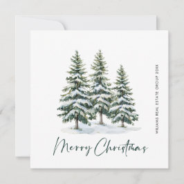 Elegant Gräs Träd, julbolag Hälsning Julkort