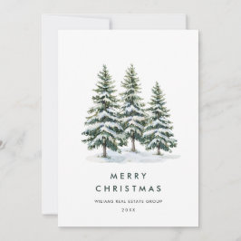Elegant Gräs Träd, julbolag Hälsning Julkort