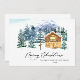 Elegant Gräs Träd, julbolag Hälsning Julkort