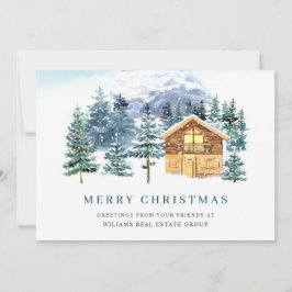 Elegant Gräs Träd, julbolag Hälsning Julkort