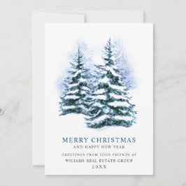 Elegant Gräs Träd, julbolag Hälsning Julkort