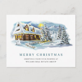 Elegant Gräs Träd, julbolag Hälsning Vykort