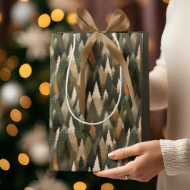 Elegant Gräs Träd Mönster | Rustic Forest