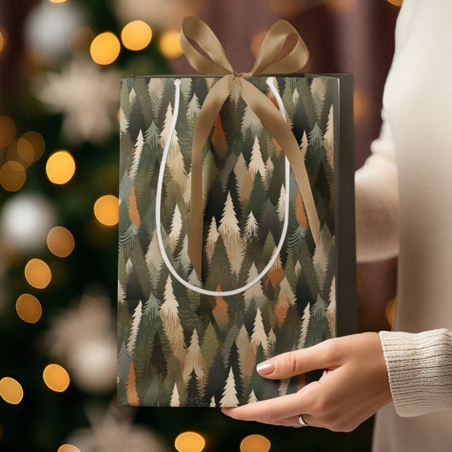 Elegant Gräs Träd Mönster | Rustic Forest (Skapare uppladdad)