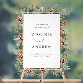 Elegant Gräs välkomstakryltecken