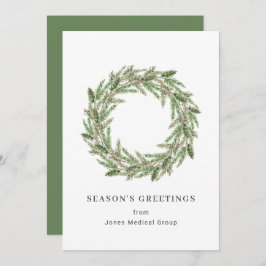 Elegant Gräs Wandemin Enkel korporerad jul Julkort