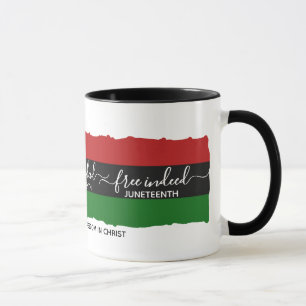 Elegant GRATIS FAKTISKT Kristallin Juneteenth Mugg