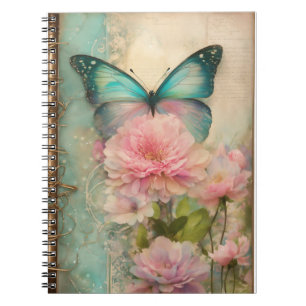 Elegant Gratitude Journal med Blommigt Bouquet Anteckningsbok