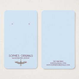 Elegant Grått Blue Bird Logotyp Visitkort