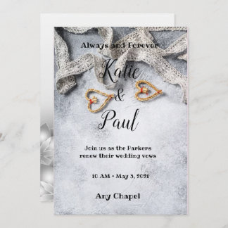 Elegant Grått bröllopsinbjudan Spara Datumet