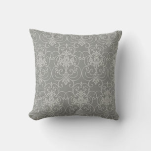 Elegant Grått-damminspirerad mönstrad Throw Pillo Kudde