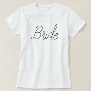 Elegant grått Flowers bride T-Shirt