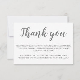 Elegant Grått Funeral Tack