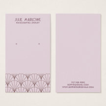 Elegant Grått Lavender Fläkt Mönster Öarring Visni