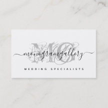 Elegant Grått Luxe Glam Script Monogram