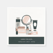 Elegant Grått Makeup Artist Cosmolog