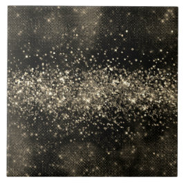 Elegant grått monokroma faux glitter kakelplatta