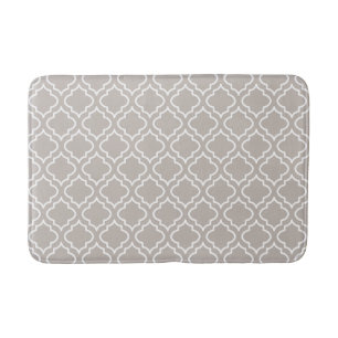 Elegant Grått Mönster Bathroom Matta Bath Mat