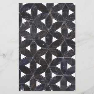 elegant Grått Mosaic-blomman av livet Tile mönster