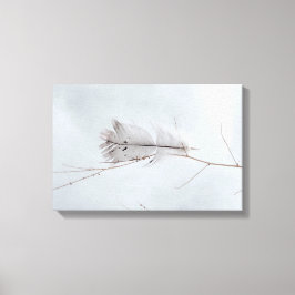 Elegant Grått-pekad ludd vid Gren Canvastryck