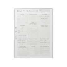 Elegant Grått Personlig Daily Planner