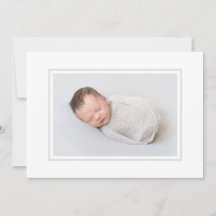 Elegant Grått Photo Birth