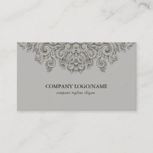 Elegant grått-trämaterial visitkort