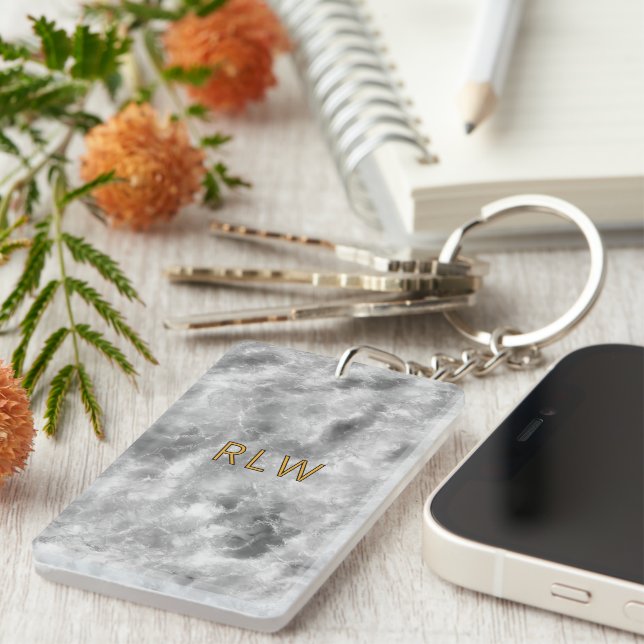 Elegant Grått White Carrera Marble Mönster (Högra Framsidan)