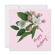 Elegant Grattis på födelsedagen söt rosa blommar b