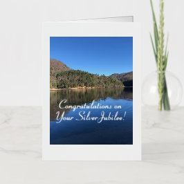 Elegant, Grattis Silver Jubilee, kort