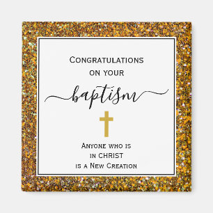 Elegant Grattis VUXEN BAPTISM Magnet