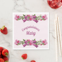 Elegant gratulationsservett