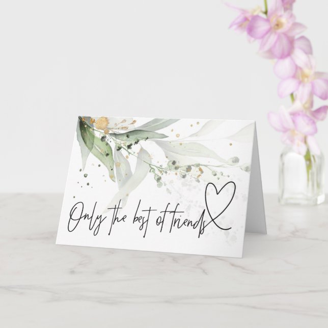 Elegant Gravid Baby Reveal Gift till Friend Aunty Kort (Orkide)