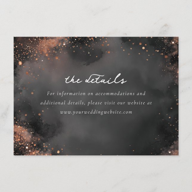 Elegant Gray Sparkling Abstract Tilläggskort (Framsida)