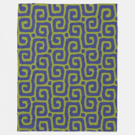 Elegant Green &blue Abstract pattern Fleecefilt