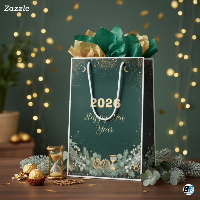 Elegant Green Gold 20XX New Year's Eve Celebration (Skapare uppladdad)
