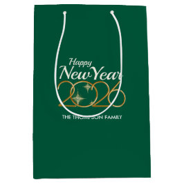 Elegant Green & Gold “New Year 2026” Personalized