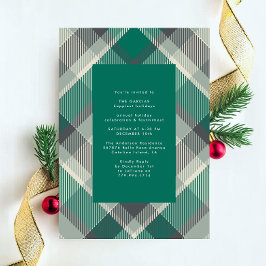 Elegant Green Play-julfestet Inbjudningar