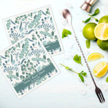 Elegant Greenery Anpassningsbar Möhippa