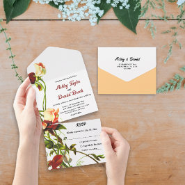 Elegant Greenery Boho Ro Sommar Blommigt Bröllop