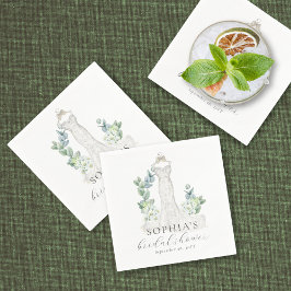 Elegant Greenery Boho-skript Pappersservett