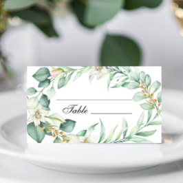 Elegant Greenery Bröllop Bord-platskort Placeringskort