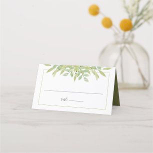 Elegant Greenery Bröllop Placeringskort